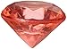 Acrylic Gemstone Diamond Confetti Table Scatter, 3/4-inch, 15-Ounce, Coral