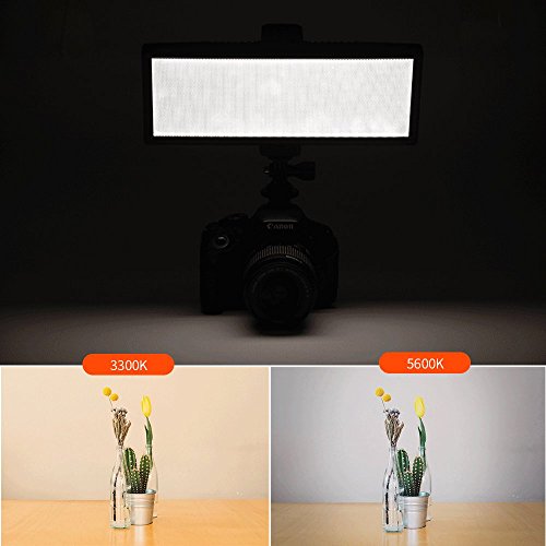 SUPON LED-L132T RA CRI95 Portable Dimmable 3300K-5600K LED Video Light,Super Slim LCD Display Lighting Panel for Canon,Nikon,Pentax,Panasonic,Sony,Olympus Cameras&DV Camcorder,Shooting+NP-F550 battery - Thumbnail 7