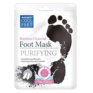 Escenti Bamboo Charcoal Purifying Foot Mask One 20 Minute Treatment