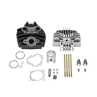 Nick88am for 1983-2006 Yamaha PW 80 PW80 Cylinder Gasket Piston Ring Kit Set Top End Bike