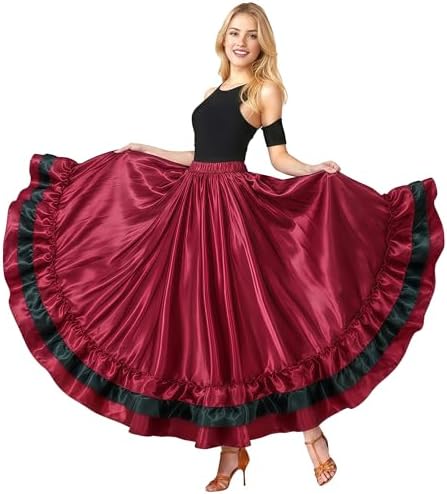 Amazon.com: lontakids Womens Spanish Bull Dance Skirt Belly Dance