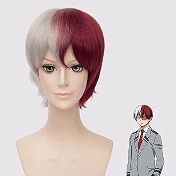 Mersi Short Cosplay Wig Todoroki Wigs For My Hero Academia Half