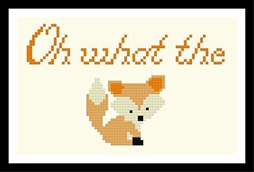 Counted Cross Stitch Pattern. Oh what the fox?