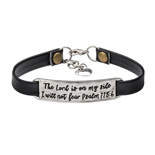 Inspirational Christian Bracelet Leather Jewelry Gifts for Her Bible Verse