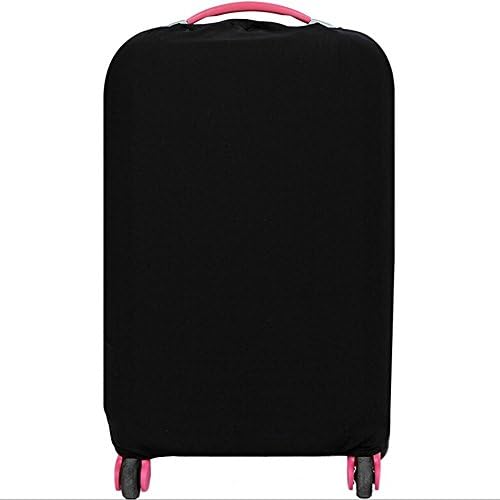 Fanyuan Spandex Travel Luggage Cover Fits 18-30 Inch Luggage (M (22-24 Inch Luggage), Black)
