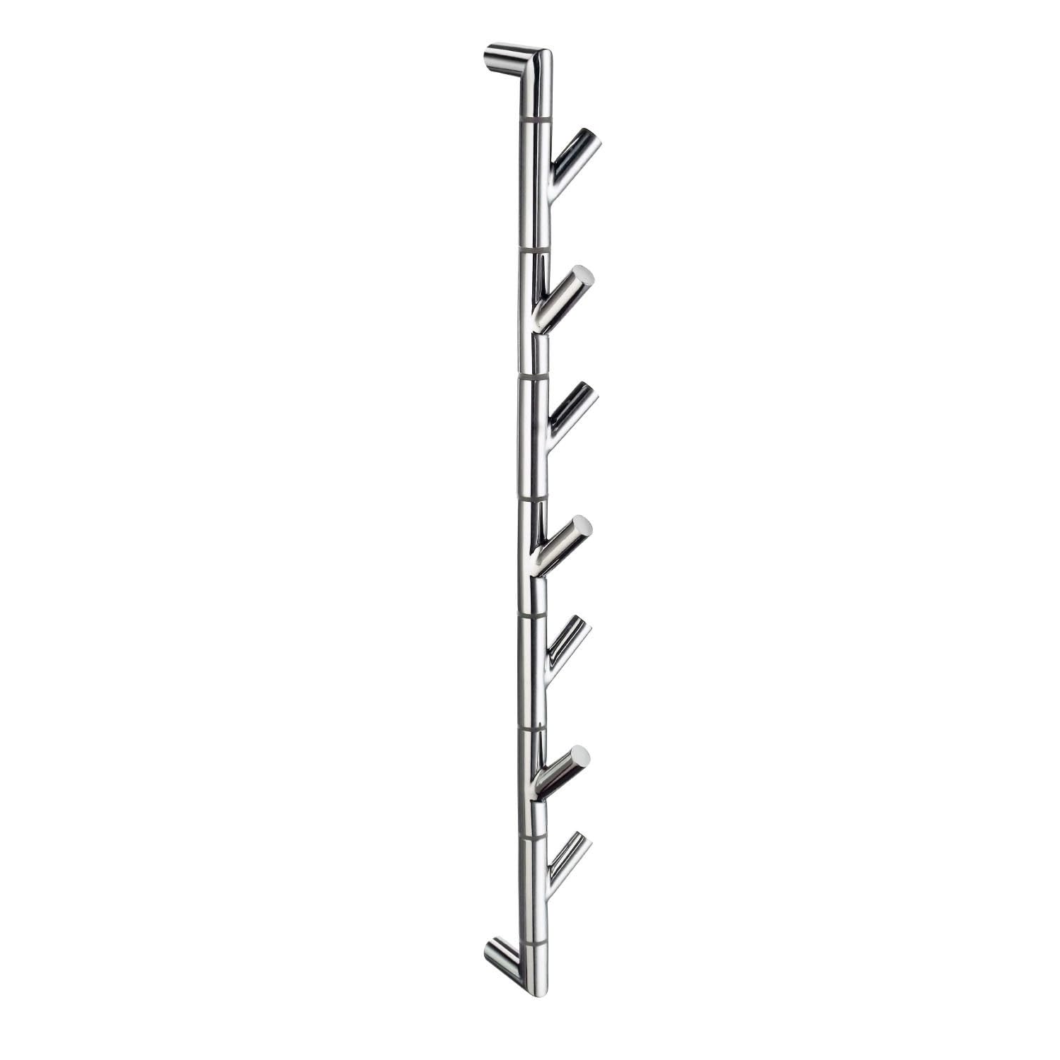 Smedbo "Outline Lite" 7 Swing Hooks, Polished Stainless Steel, Silver