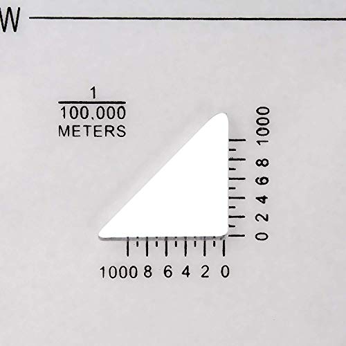 GOTICAL Military UTM/MGRS Coordinate Scale – Map Reading and Land Navigation – Topographical Map Scale, Protractor and Grid Coordinate Reader – Pairs with Compass and Pace Counter Beads Military Map - Thumbnail 2