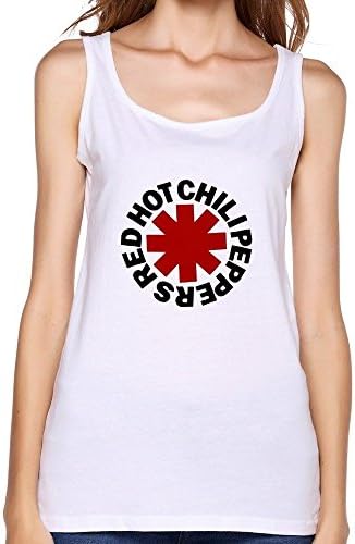 LLangla Women's Rhcp Classic Asterisk Tank Top L White