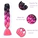 6Pcs/Lot 24inch Jumbo Braids Salon Crochet Ombre Twist Braiding Hair Extensions High Temperature Synthetic Fiber Hair for 100g/pc (M54#)