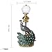 YUFENG Vintage Peacock Glass Perfume Bottle Empty Refillable Decorative Crystal Bottles for Essential Oils