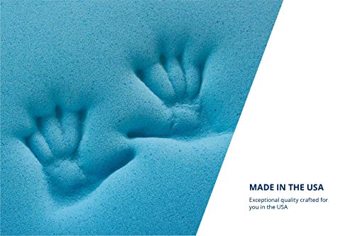 ViscoSoft 2 Inch Gel Memory Foam Full Mattress Topper – Amazing Cloud-Like Comfort and Robust Support for Side, Back, Stomach Sleepers – Gel Infused for Temperature Regulation – Made in USA - Thumbnail 6