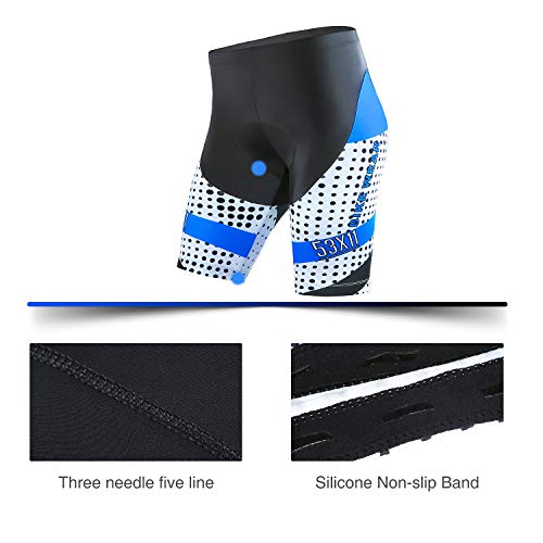 image for 4ucycling Men’s Cycling Shorts 3D Gel Padded Bicycle Riding Pants Bi