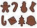 90shine Christmas Ice Chocolate Candy Silicone Molds - Baking Ice Trays Xmas Holiday Party Supplies