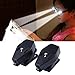 2X Clip-on Reader Light, Iuhan 2PC Portable Clip On Eye Glasses Light Magnifier Reading LED Magnifying Glass (Black)