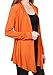 [DRSKIN] Women's Open - Front Long Sleeve Knit Cardigan (XL, Orange)