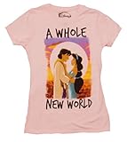 Disney Aladdin Jasmine Whole New World Juniors T-shirt