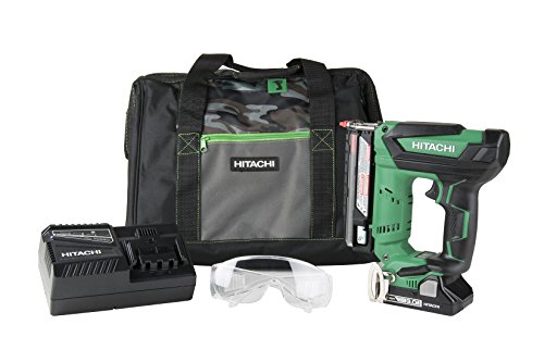 Hitachi NP18DSAL Cordless 23 Gauge Pin Nailer Kit, 18V, Compact 3.0 Ah Lithium Ion Battery, No Push Safety Nose Tip