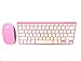 ROCKSOUL BK-101 Bluetooth Keyboard Baby Pink (BK-101001PW)
