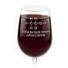 Funny Chemistry of Alcohol Engraved Glass (Wine Glass)
