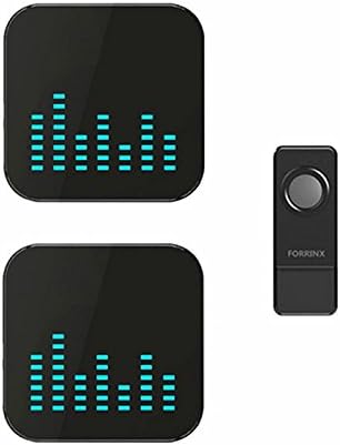 GetTen Home Waterproof Wireless Doorbell System - 1000 feet Range with 52 Chimes for Home / Office with LED Light. (1T2)