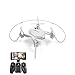 iDrones Smart FY603 Mini Quadcopter Drone with Camera FPV Drone 6 Axis Gyro with Altitude Hold and Hand Launching White