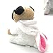 JoyAmigo Pug Stuffed Animal Dog Puppy Soft Cuddly Animal Toy in Easter Bunny Costumes - Super Cute Quality Rabbit Dog Plush Children Easter Basket Stuffers Decoration