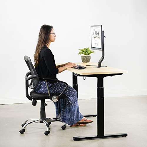 image for VIVO Black Electric Dual Motor Stand Up Desk Frame (Frame Only) | Ergo