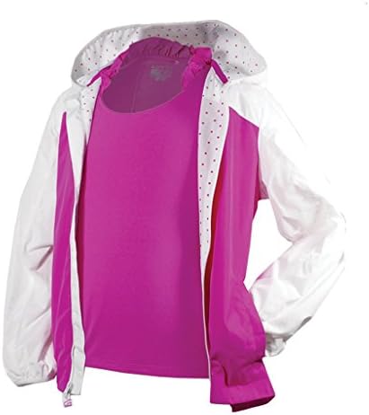Garb Girls Rose Pink Brooklyn Water Resistant Full Zip Jacket (Medium)