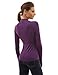 PattyBoutik Women Bolero Button Long Sleeve Blouse (Purple Medium)