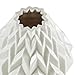 Amazon Brand – Rivet Modern Geometric Stoneware Home Decor Flower Vase - 6.9 Inch, White