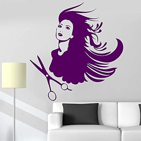 Amazon Com 1 Piece Hair Salon Barbershop Wall Sticker Stylist