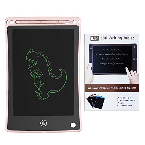 iThrough LCD Writing Tablet Drawing Tablet, 8.5-inch Doodle Board Electronic Doodle Pads Writing Board for Kids & Adults, Mini Handwriting Paper Drawing Tablet for School, Home, Office (Pink) - Thumbnail 6