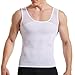 HANERDUN Mens Slimming Shirt Body Shaper Vest Compression Shirt Shapewear Hide Gynecomastia Slimming Vest