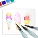 heartybay Water Brush Pen Set Assorted Watercolor Painting,Set of 4 Nylon Tips