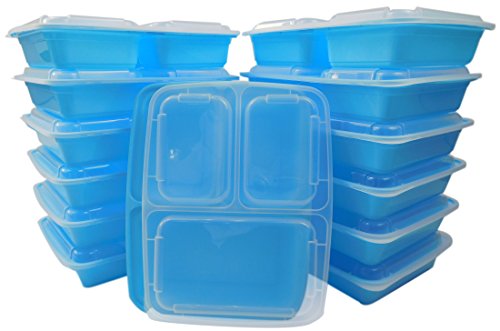 Table to go 240-pack bento lunch boxes with lids (3 compartment/ …