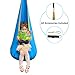 C-CHAIN Swing Pod Chair for Kids, Cotton Hammock Chair with Durable Air Cushion, Child Swing Seat Nest with Adjustable Rope, All Accessories Included (Blue)