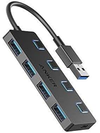 Anker 4-Port USB 3.0 Data Hub with Individual Switch for MacBook, Mac Pro/Mini, iMac, Surface Pro, XPS, Notebook PC, USB Flash Drives, Mobile HDD, and More