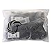 iWenSheneg Hot Buns 4 Pieces Magic Hair Styling Twist Ring Former Shaper Chignon Bun Maker Curler Accessory ( 2 Large & 2 Small) (Black)