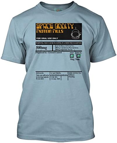 Bathroom Wall David Bowie Inspired Space Oddity, Men's T-Shirt