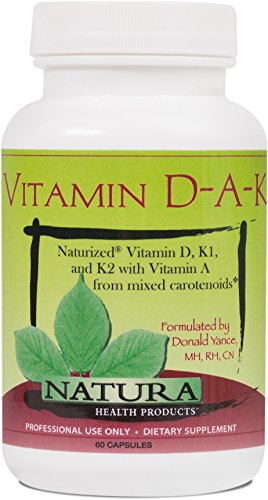 Natura Health Products - Vitamin D-A-K - Highly Bioavailable Food-Grown Vitamin D, K1, and K2 with V