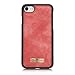 MOONORN iPhone 7 Plus/iPhone 8 Plus Wallet Case - Detachable Leather Phone Wallet Magnetic Flip Case Shockproof Cell Phone Case with Credit Card Slots (Red)