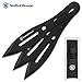 Smith & Wesson SWTK8BCP Three 8in Stainless Steel Throwing Knives Set with Nylon Belt Sheath