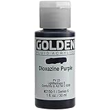 Golden Fluid Acrylic Paint 1 Ounce-Dioxazine Purple