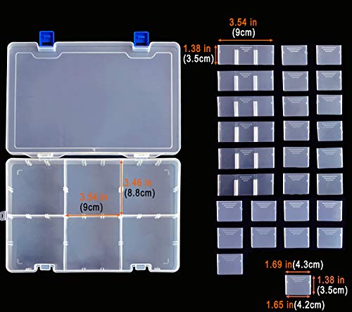 1 Qualsen+Transparent+Organizer+Container+Adjustable