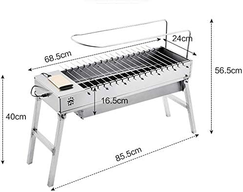 review Portable Electric Rotating Grill with USB Interface, Stainless Steel Multi-Function, Double Wall, Electric Grill Grill, Fit Camping, Travel, Hiking, Barbecue