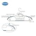 Premium Quality 10 Pack Coat Hangers Durable Non Slip Plastic Suit Clothes Hangers with hook Perfect for Pants, dress, jacket, Underwear and Shirt