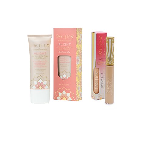 Pacifica Alight Multi-Mineral BB Cream & Pacifica Dreamlit Under Eye Brightener (Bare) Bundle (1 fl oz & 0.15 fl oz)