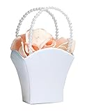 White Flower Basket Flower Girl Basket (Kitchen)