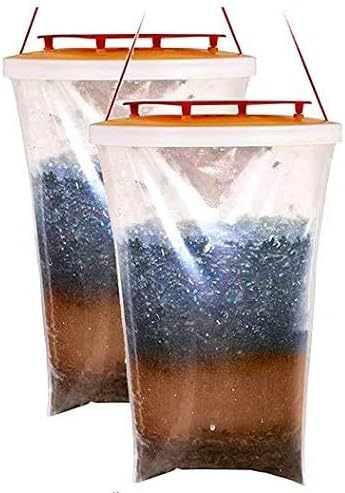 Miohy Fly Trap Outdoors,Fly Catcher，Fly Traps (2Pack)