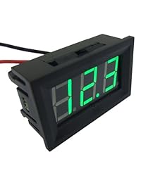 SMAKN 3 cables verde DC 0   10 V Panel LED Digital Display Voltaje Meter voltímetro